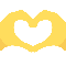 Heart Hands emoji on Twitter